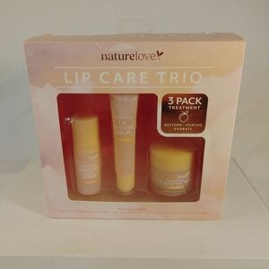 Naturelove Lip Care Trio Peach 3-Piece Lip Treatment Set